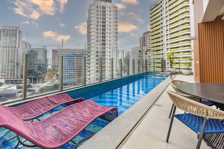 Viva São Paulo | Estúdio c/ Piscina e Mobilidade