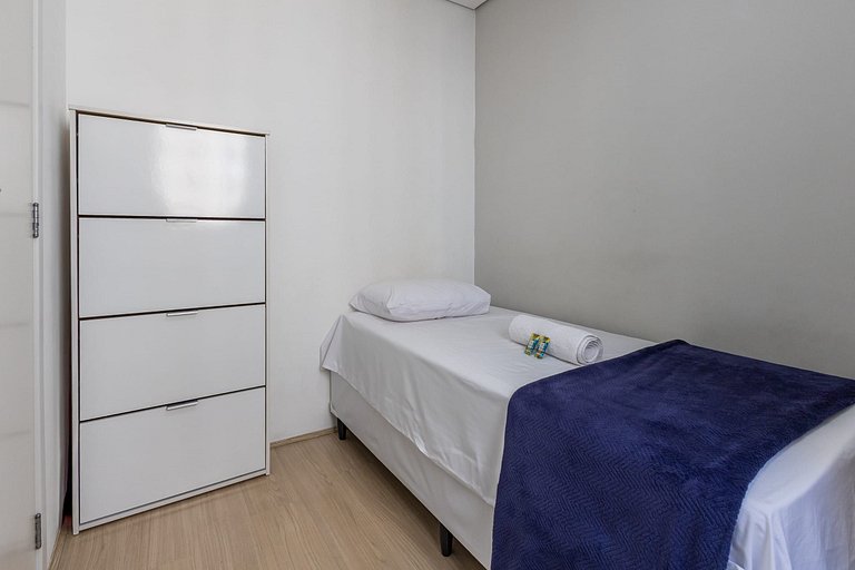 Barra Funda Apto p/3 | Próx. Nubank Parque e Metrô