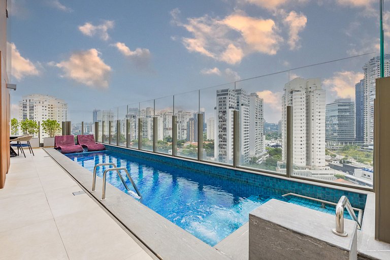 Viva São Paulo | Estúdio c/ Piscina e Mobilidade