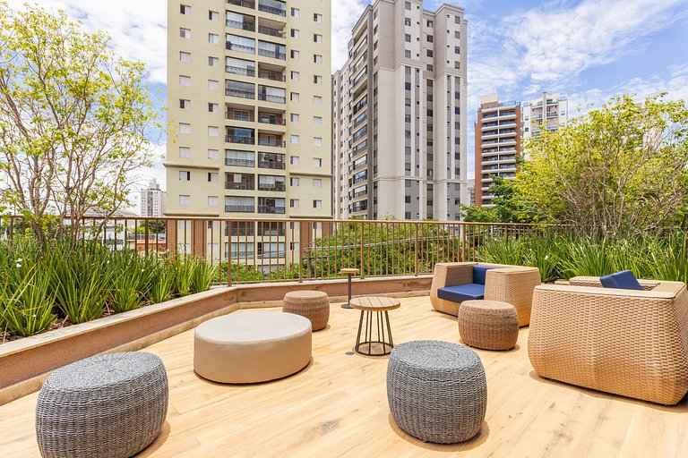 Estúdio Vila Mariana  Metrô, Academia e Coworking
